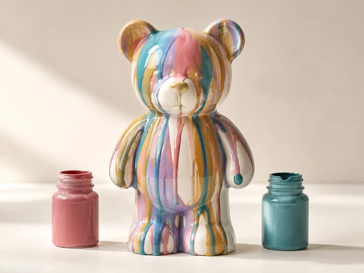 Pour-A-Bear — Rainbow drip, no two alike